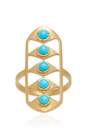 Doryn Wallach Sleeping Beauty Turquoise Gladiator Ring