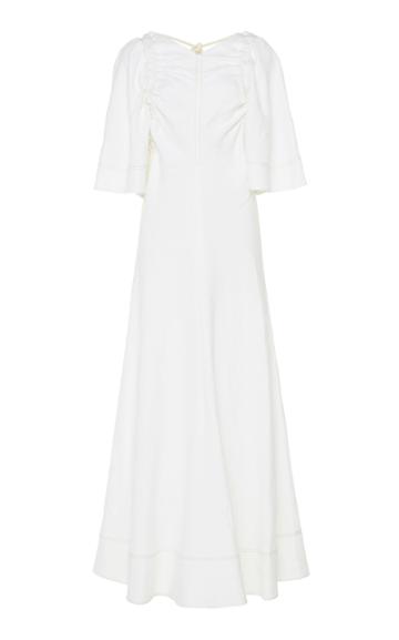 Moda Operandi Lee Mathews Nico Ruched Linen Maxi Dress Size: 1
