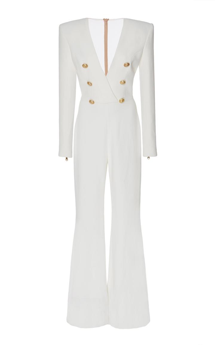 Balmain Button Front Jumpsuit