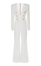 Balmain Button Front Jumpsuit