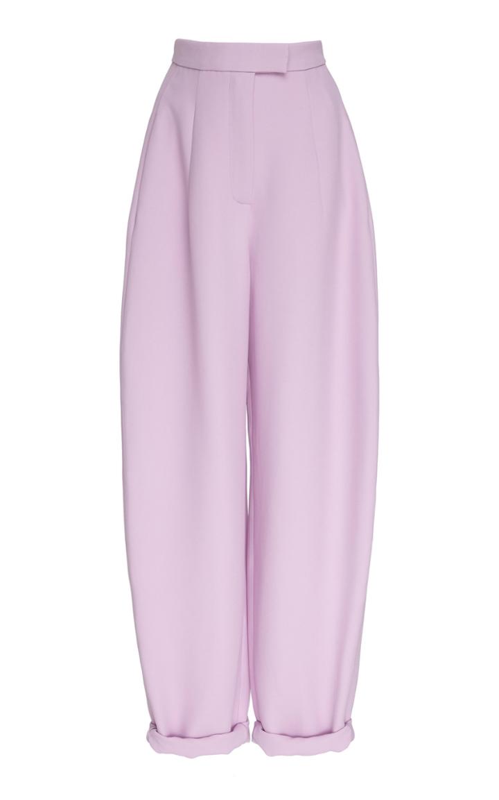 Delpozo Crepe Male Pleated Trousers