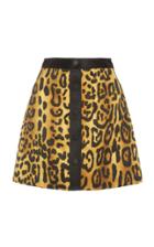 Adam Lippes Jaguar Duchess Satin Mini Skirt