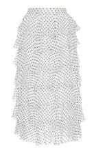 Rodarte Polka Dot Chiffon Ruffle Skirt