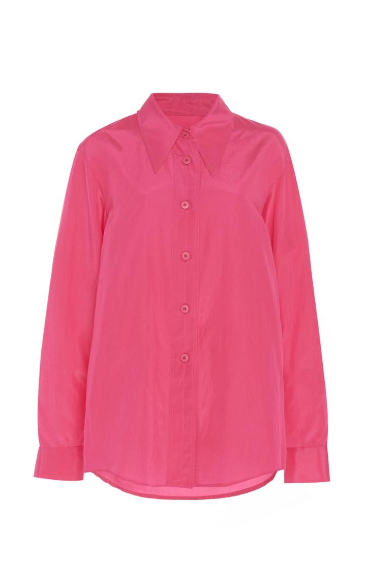 Moda Operandi Low Classic Silk-cotton Blend Wrap Shirt Size: M