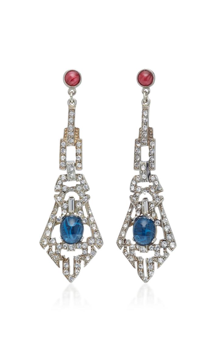 Ben Amun Saph Brass And Crystal Necklace