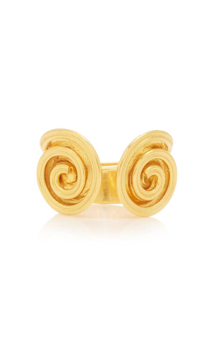Ilias Lalaounis 18k Gold Duo Swirl Ring