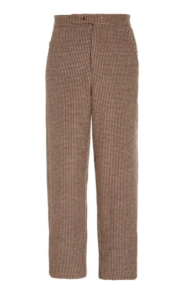 Bode Brick Wool Straight-leg Pants