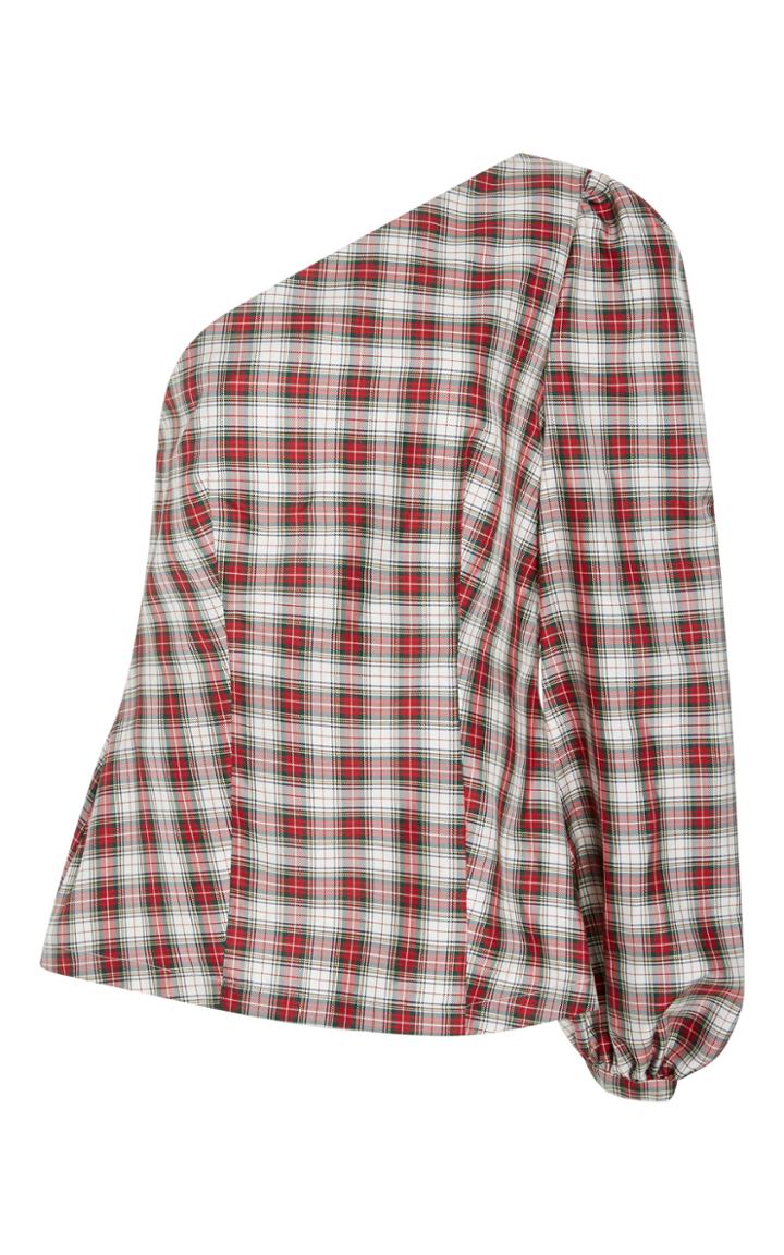 Racil Tartan One Shoulder Dorset Top