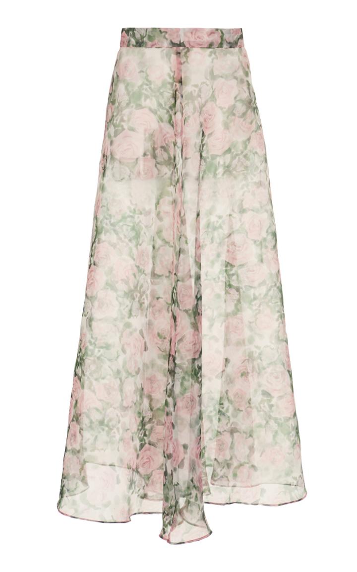 Atoir Florence Floral-print Chiffon Maxi Skirt Size: Xs