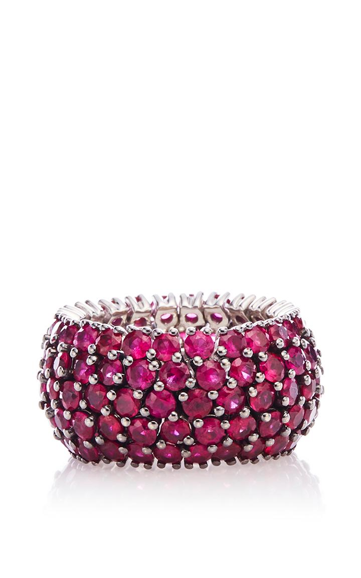 Sidney Garber Ruby Flexible Ring