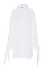 Pyer Moss Funnel Neck Silk Blouse