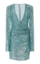 Moda Operandi Naeem Khan Ruched Sequin Embellished Mini Dress Size: 2
