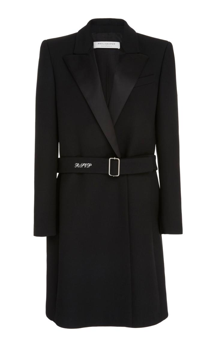Philosophy Di Lorenzo Serafini Tailored Double Wool-blend Midi Coat