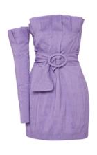 Carmen March One-sleeve Off-the-shoulder Mini Dress