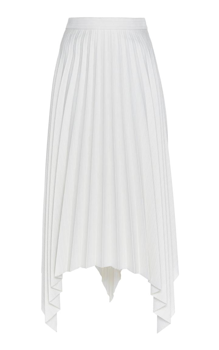 Acne Studios Ilisie High-waisted Pleated And Striped Wool-blend Mini Skirt