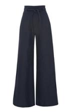 Moda Operandi Martin Grant Rope-detailed Linen-blend Wide-leg Trousers