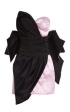 Moda Operandi Redemption Sash-detailed Two-tone Silk Strapless Mini Dress