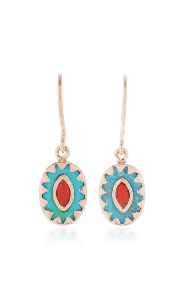 Pascale Monvoisin Montauk Turquoise Earrings