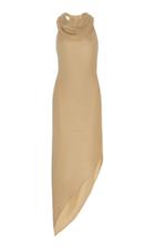 Moda Operandi Cult Gaia Bira Draped Twill Midi Dress Size: Xs