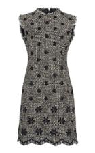 Giambattista Valli Floral Embroidered Tweed Sheath Dress