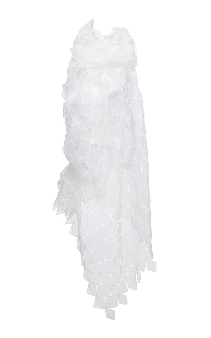 Christopher Kane Draped Organza Midi Dress
