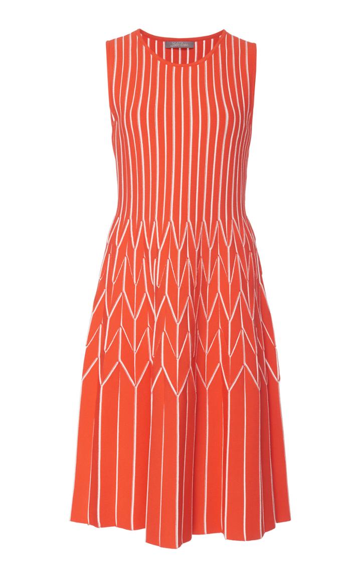 Lela Rose Pleated Skirt Dress