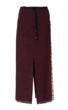 Roland Mouret Booth Tweed Midi Pencil Skirt