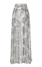 Maticevski Glisten Metallic Printed Skirt
