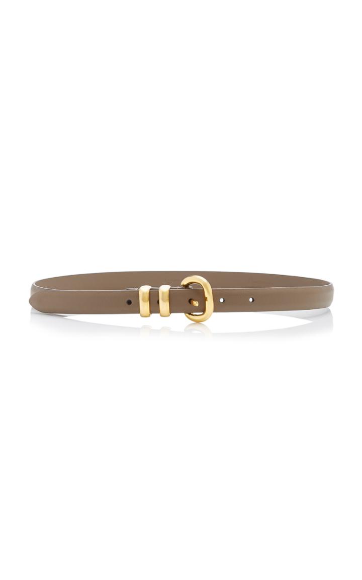 Anderson's Skinny Satin-finish Leather Belt Size: 65 Cm
