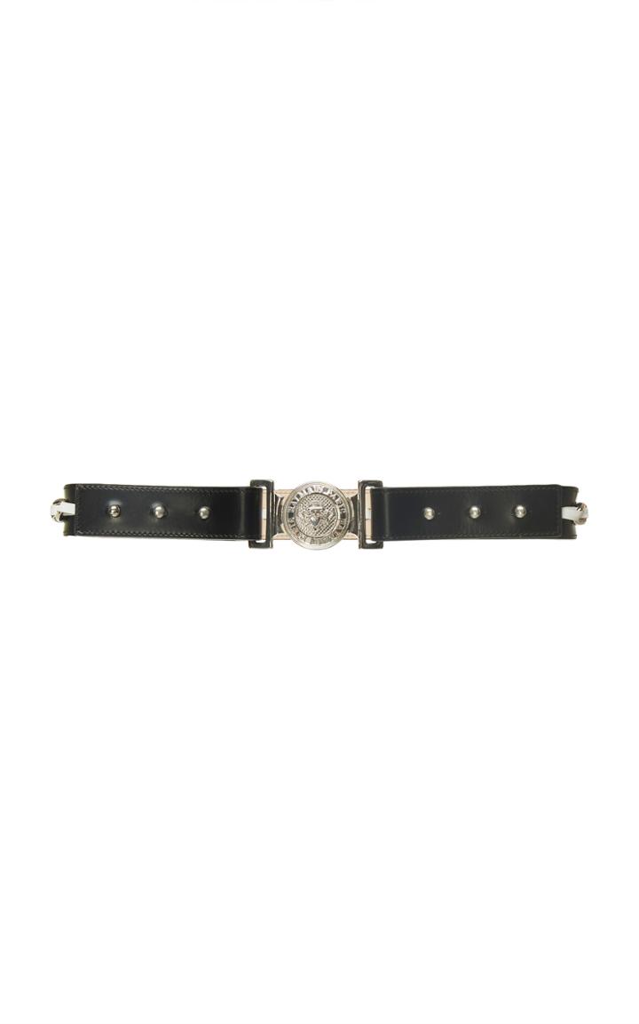Balmain Coin Cuir Lisse Belt