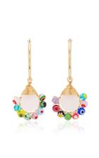 Moda Operandi Beck Jewels Rose Millefiori Lolita Hoops