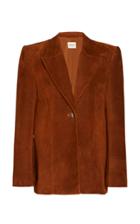 Khaite Erica Suede Blazer Size: 0