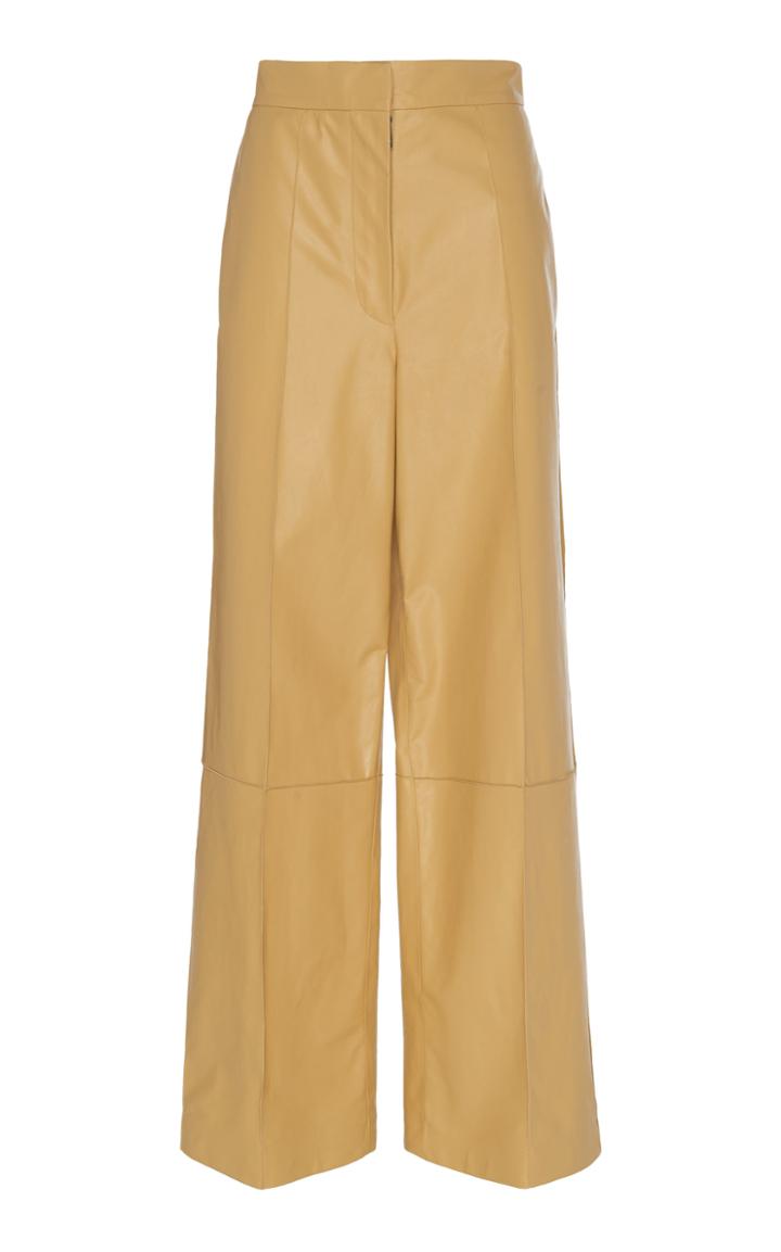 Jil Sander Wide-leg Leather Pants