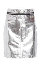Philosophy Di Lorenzo Serafini Metallic Vegan Leather Mini Skirt