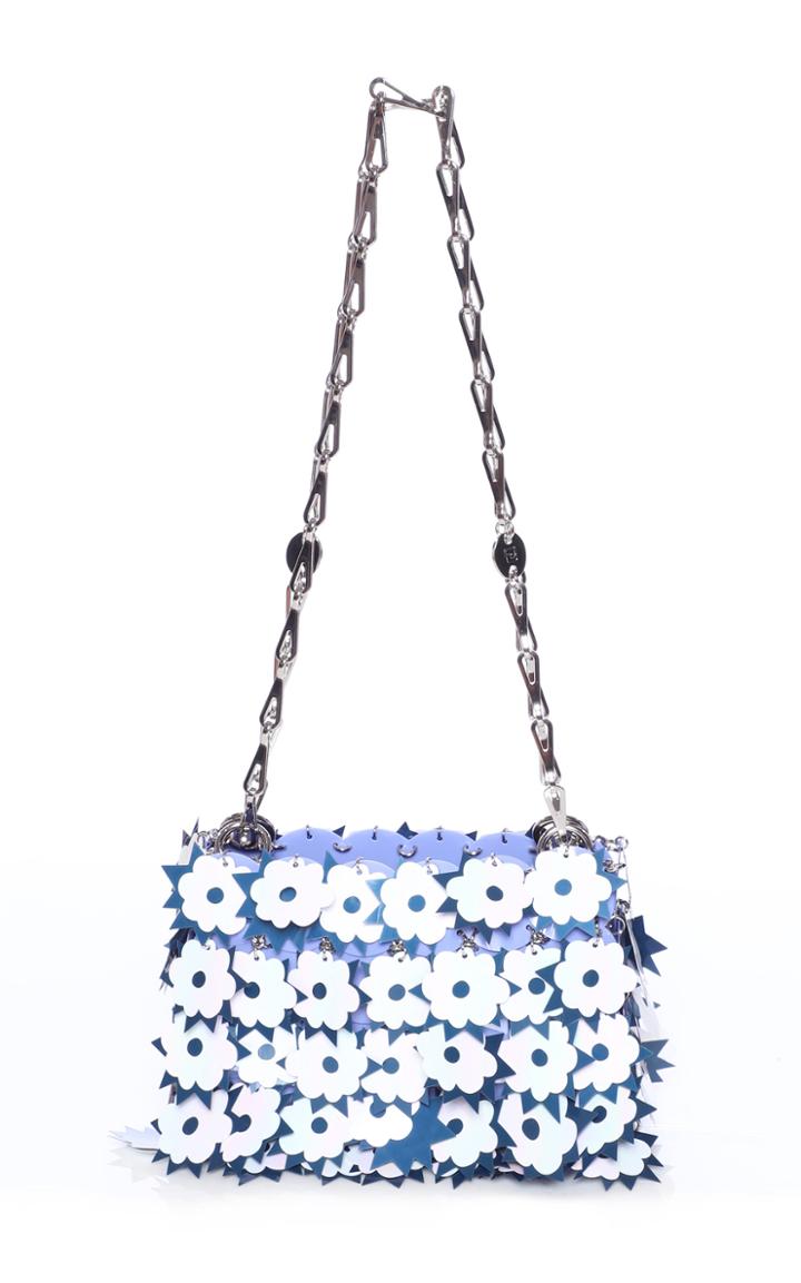 Moda Operandi Paco Rabanne Sparkle Nano Modern Flowers Shoulder Bag