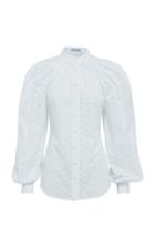 Moda Operandi Anna Quan Mira Broderie Button-up Top