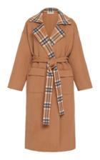 Rejina Pyo Meryl Convertible Paneled Checked Wool-blend Coat Size: S