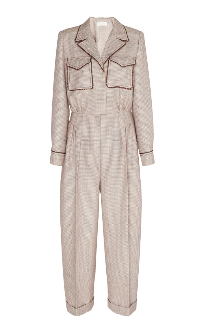 Peter Pilotto Tailored Tweed Tapered Jumpsuit