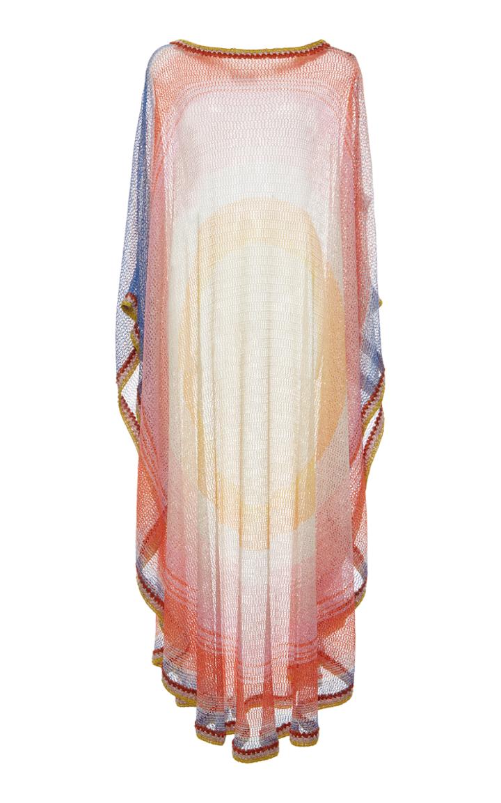 Missoni Mare Circle Print Maxi Sheer Dress