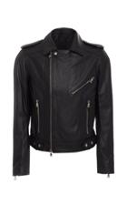 Balmain Zipped Leather Jacket