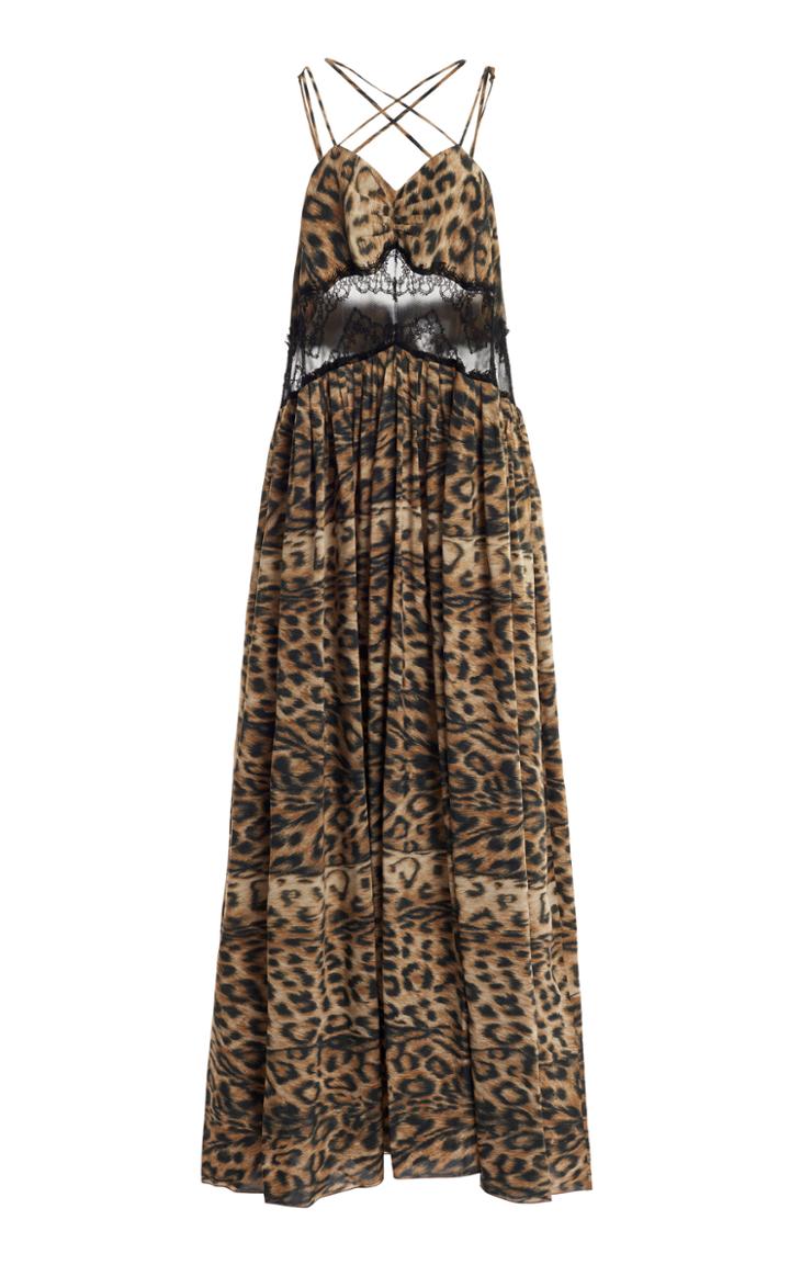 Moda Operandi Victoria Beckham Fluid Leopard-print Maxi Dress