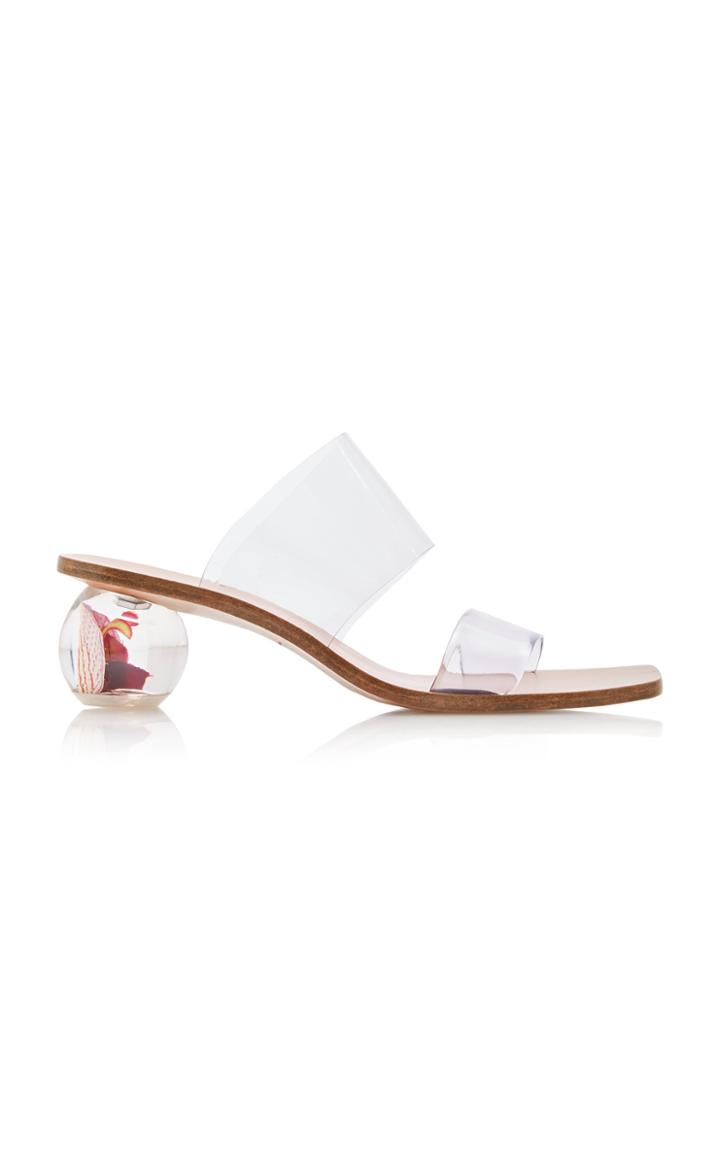 Cult Gaia Jila Pvc And Leather Sandals