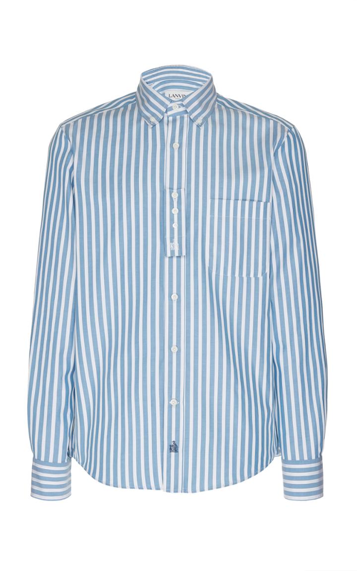 Lanvin Striped Cotton-poplin Shirt