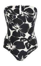 Proenza Schouler Floral-print Bandeau Swimsuit