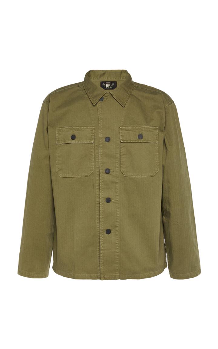 Rrl Cotton-twill Military Button-up Shirt