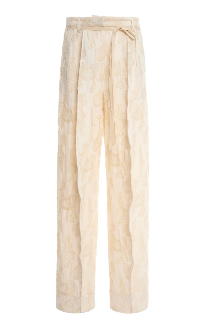 Moda Operandi Ann Demeulemeester Floral Jacquard Wide-leg Trousers