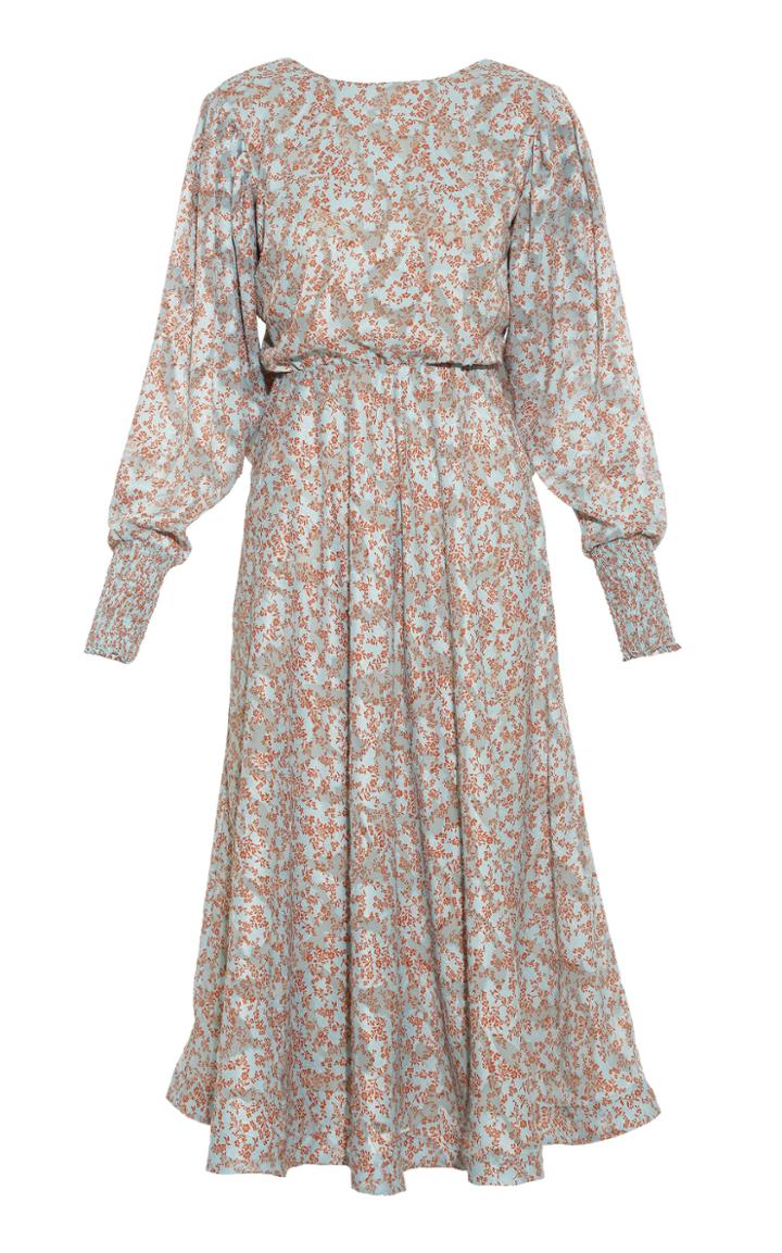 Anouki Open Back Flare Floral Print Dress