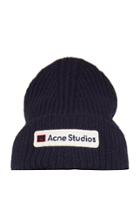 Acne Studios Kansas Logo Wool Beanie