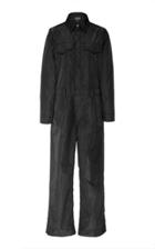 Ganni Cropped Twill Jumpsuit