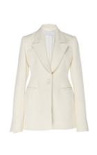 Marina Moscone Cotton-blend Blazer Size: 2